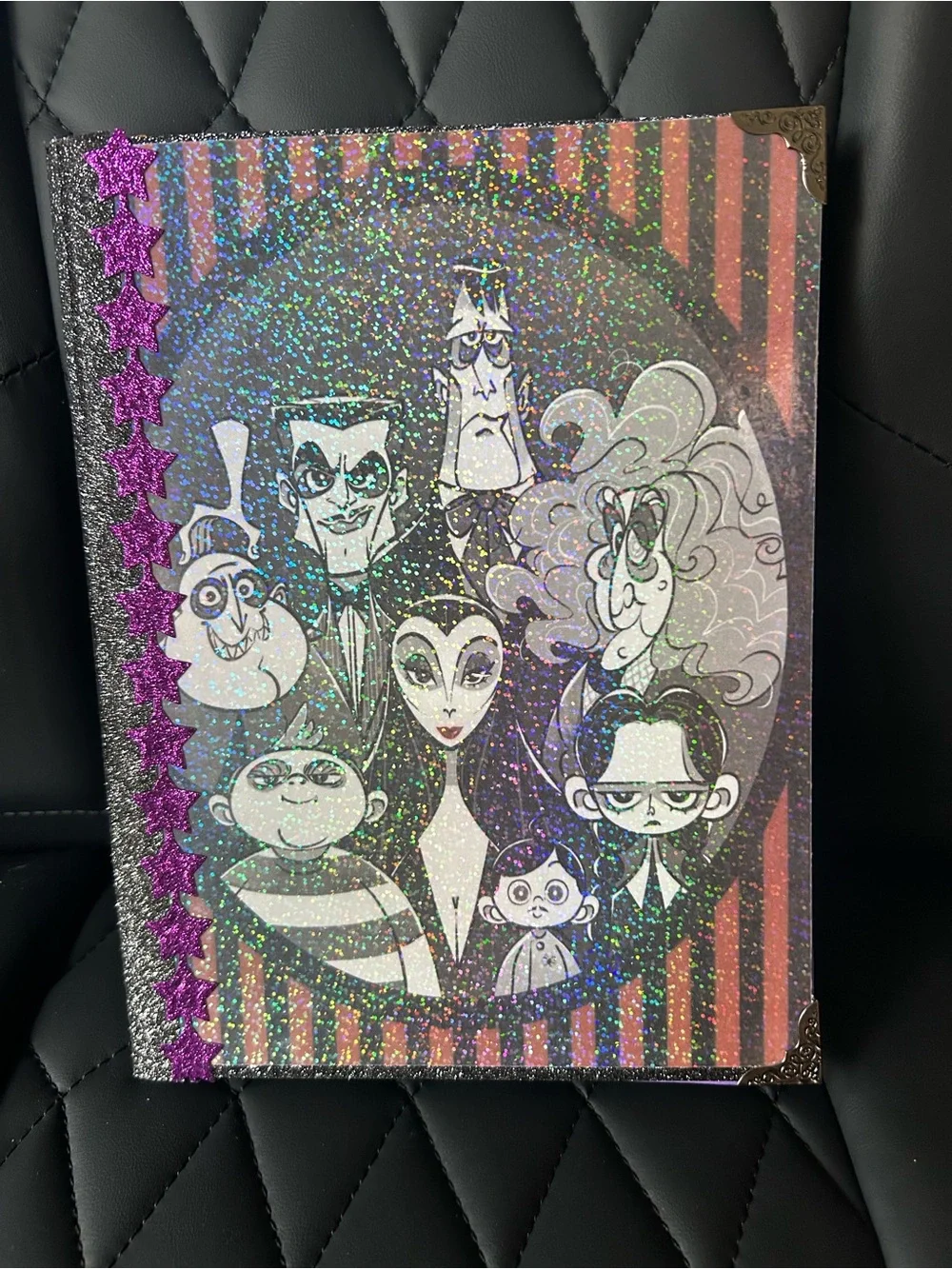Handmade Addams Family journal.